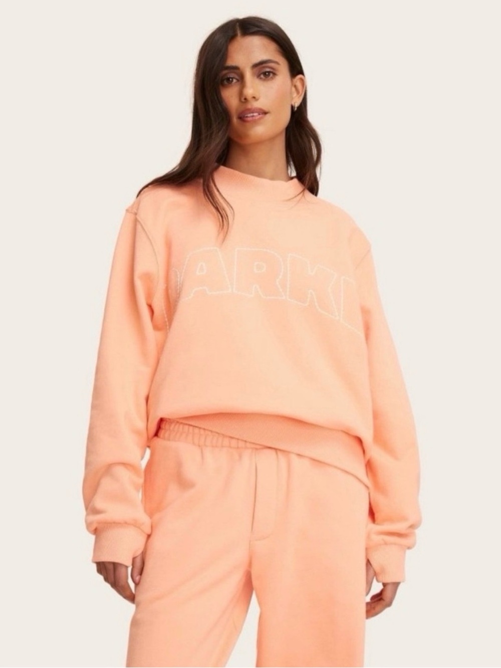 NWT Parke x Target Mockneck Pullover Sweatshirt Peach Orange Size Large/XL